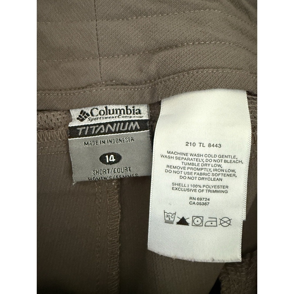 Columbia Titanium  Omni-Shade Women's Convertible Hiking Pants- Size 14S - Picture 5 of 6